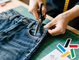 如何裁裤子边,自己动手裁裤边要注意什么,裤子长了如何准确裁剪,裁裤边后怎么缝制