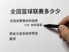 全国篮球联赛知多少，多级别赛事如何选择，职业与业余如何界定