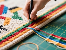 地毯裁彩边技巧全解析，如何精准下料不浪费，彩线识别有什么秘诀，收边如何更平整