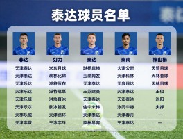 泰达球员名单丨天津泰达历史知名球员有哪些,泰达现在叫什么名字,如何查泰达球员名单