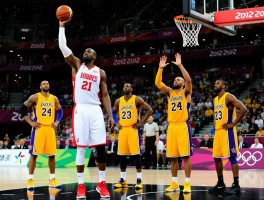2012奥运会篮球决赛,梦十队如何卫冕,杜兰特得分多少,科比最后一战表现