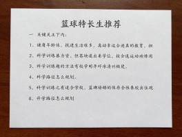 篮球特长生推荐,如何选择适合学校,科学训练方法有哪些,升学路径怎么规划