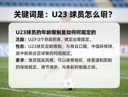 U23球员什么意思,U23政策对中国足球有何影响,U23球员的年龄限制是如何规定的