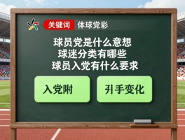 球员党是什么意思，球迷分类有哪些，球员入党有什么要求？