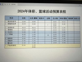 篮球活动预算丨预算构成包括哪些,如何控制成本,场地费用多少