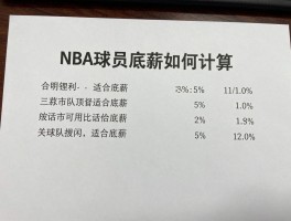NBA球员底薪如何计算,哪些球员适合底薪,对球队薪资有何影响