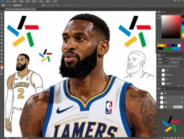 画NBA球员的方法步骤有哪些,形象如何设计,软件工具用什么