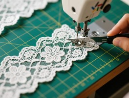 蕾丝边裁段怎么切不散边,手工裁剪蕾丝花型对不齐怎么办,蕾丝面料切割机哪种好