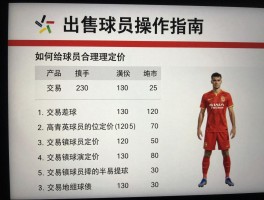 出售球员操作指南,如何给球员合理定价,交易有哪些必备技巧