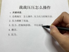 边裁施压怎么操作,压力控制方法,常见问题如何解决
