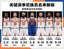 纽约尼克斯球员名单阵容,新赛季战术体系解析,核心球员表现数据