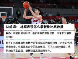 林超篮球,他在浙BA表现如何,最新比赛数据怎样,未来职业发展如何