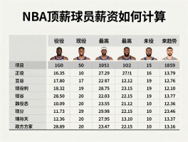 NBA顶薪球员,薪资如何计算,现役谁最高,未来趋势