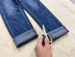 裁裤边教学丨新手如何自己裁裤边,裁裤边需要哪些工具,裤脚裁剪注意事项