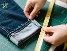 裁裤子原边咋裁,如何测量裤长,原边制作步骤是什么,DIY改裤脚技巧