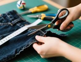 新手裁裤边入门指南,裁裤边需要哪些工具,怎样裁裤边不歪斜,裤边剪多长最合适