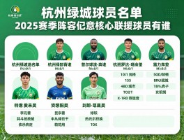 杭州绿城球员名单丨2025赛季阵容如何,核心球员有谁,新援表现怎么样