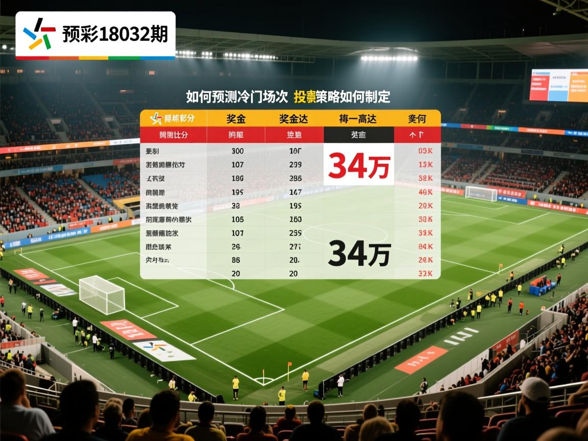 足彩18032期比分,如何预测冷门场次,奖金为何高达34万,投注策略如何制定 足彩18032期比分,如何预测冷门场次,奖金为何高达34万,投注策略如何制定