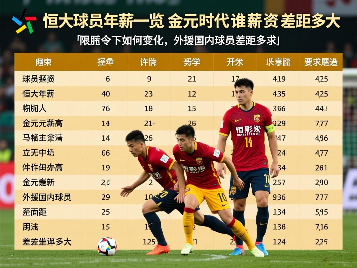 恒大球员年薪一览表,金元时代谁薪资最高,限薪令下如何变化,外援国内球员差距多大 恒大球员年薪一览表,金元时代谁薪资最高,限薪令下如何变化,外援国内球员差距多大