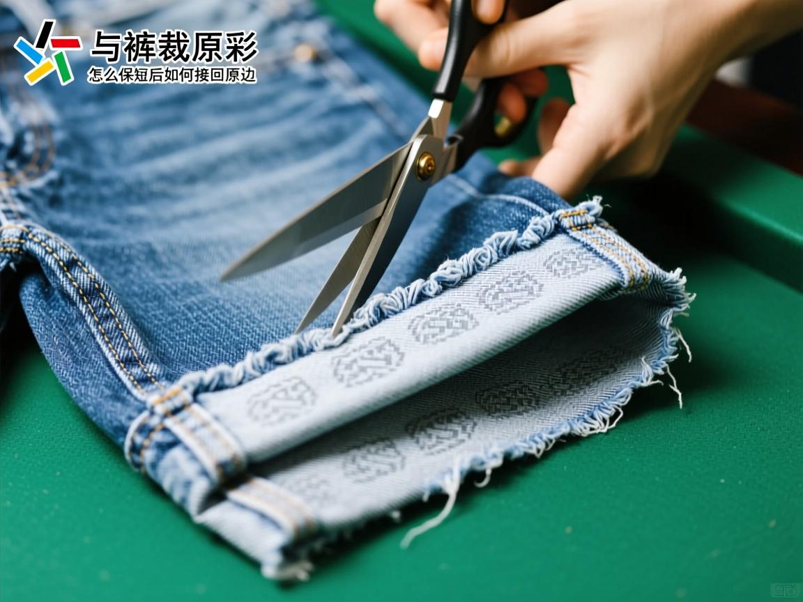 剪裤边裁原边,牛仔裤怎么保留原边修改,水印磨白如何保留,剪短后如何接回原边 剪裤边裁原边,牛仔裤怎么保留原边修改,水印磨白如何保留,剪短后如何接回原边
