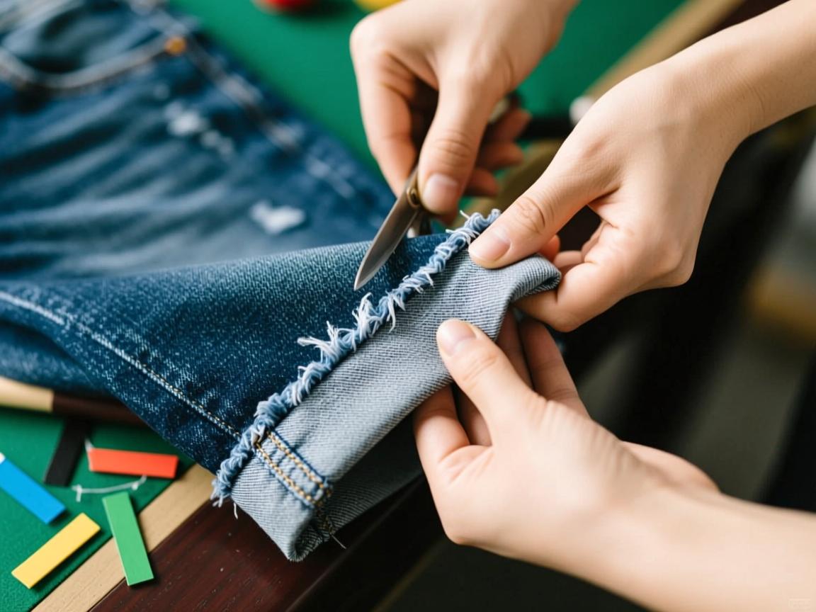 裁裤子边怎么裁才好看,九分裤长度怎么定,毛边效果怎么做,裤脚翻折法有哪些技巧 裁裤子边怎么裁才好看,九分裤长度怎么定,毛边效果怎么做,裤脚翻折法有哪些技巧