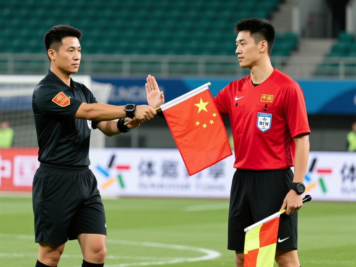 足球边裁教学(中国)丨旗语手势如何规范,越位判罚怎样准确,与中国裁判如何配合 足球边裁教学(中国)丨旗语手势如何规范,越位判罚怎样准确,与中国裁判如何配合