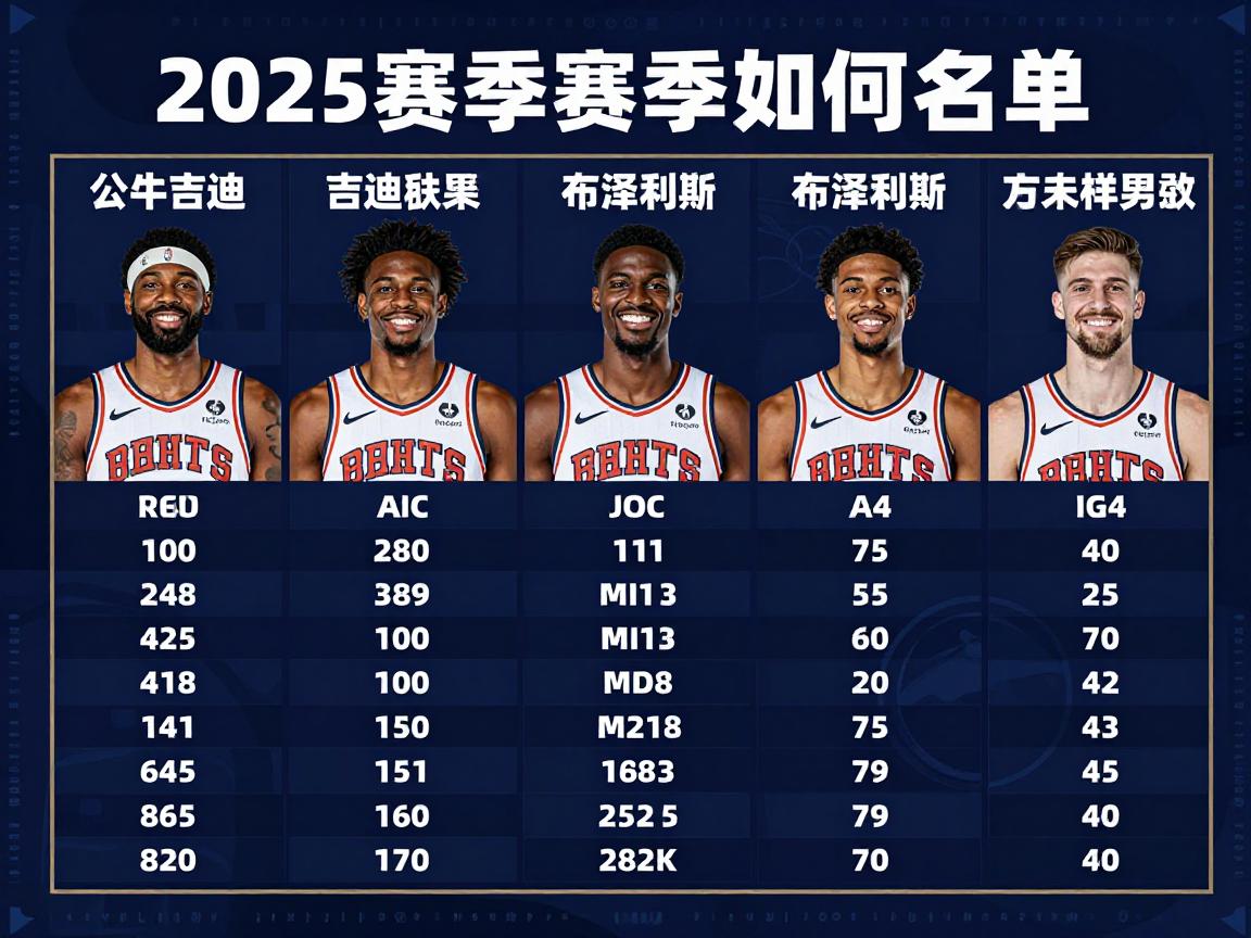公牛球员名单,2025赛季阵容如何评估,吉迪为何成为建队核心,新秀布泽利斯潜力多大 公牛球员名单,2025赛季阵容如何评估,吉迪为何成为建队核心,新秀布泽利斯潜力多大