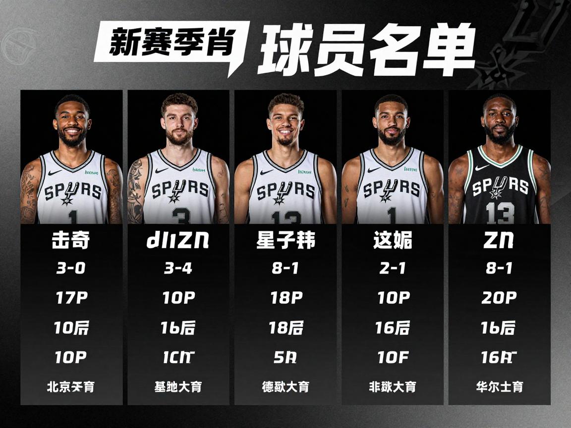 马刺队球员名单,新赛季阵容有何变化,能否冲击季后赛? 马刺队球员名单,新赛季阵容有何变化,能否冲击季后赛?
