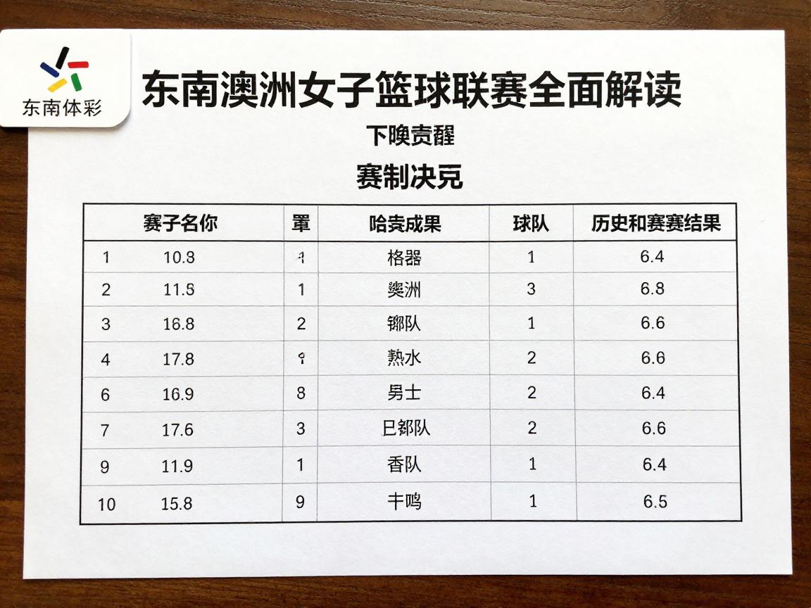 东南澳洲女子篮球联赛全面解读:赛制如何,有哪些知名球队,历史决赛结果 东南澳洲女子篮球联赛全面解读:赛制如何,有哪些知名球队,历史决赛结果