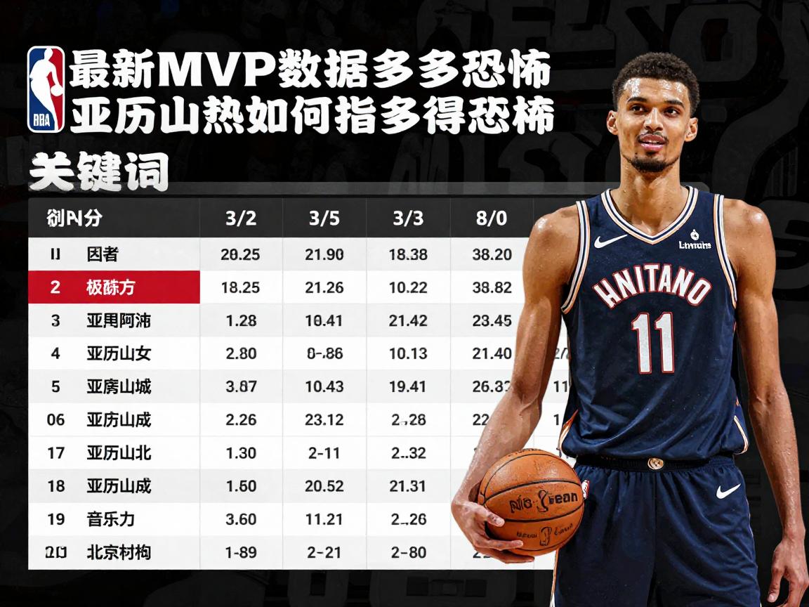 NBA球员统计,文班亚马数据多恐怖,亚历山大如何领跑得分榜,最新MVP竞争多激烈 NBA球员统计,文班亚马数据多恐怖,亚历山大如何领跑得分榜,最新MVP竞争多激烈