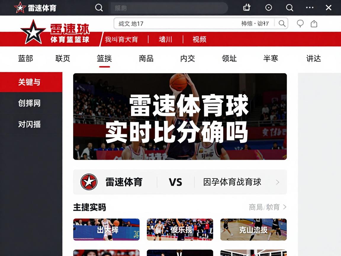 雷速体育篮球,实时比分准确吗,功能有哪些,怎么下载安装 雷速体育篮球,实时比分准确吗,功能有哪些,怎么下载安装