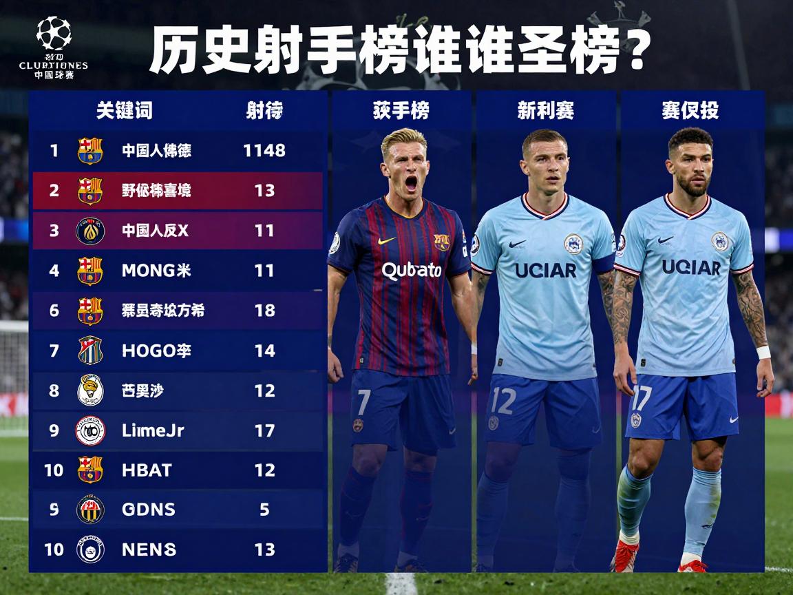 欧冠球员榜,历史射手榜谁领跑?现役球员谁最强?未来纪录谁主宰? 欧冠球员榜,历史射手榜谁领跑?现役球员谁最强?未来纪录谁主宰?