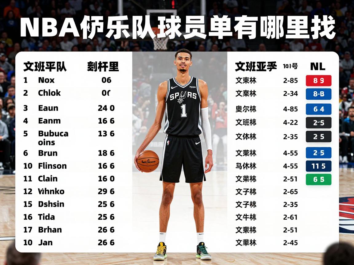 NBA马刺队球员名单哪里找,2025-26赛季阵容有何变化,文班亚马表现如何 NBA马刺队球员名单哪里找,2025-26赛季阵容有何变化,文班亚马表现如何