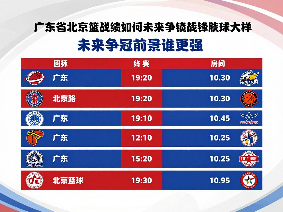广东北京篮球,历史交锋战绩如何,2025年最新比赛结果怎么样,未来争冠前景谁更强 广东北京篮球,历史交锋战绩如何,2025年最新比赛结果怎么样,未来争冠前景谁更强