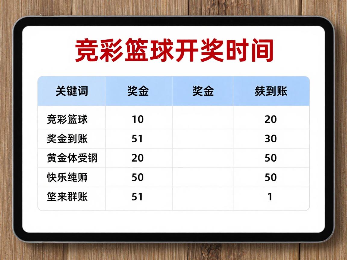竞彩篮球开奖时间,奖金何时到账?如何计算?周末有变化吗? 竞彩篮球开奖时间,奖金何时到账?如何计算?周末有变化吗?