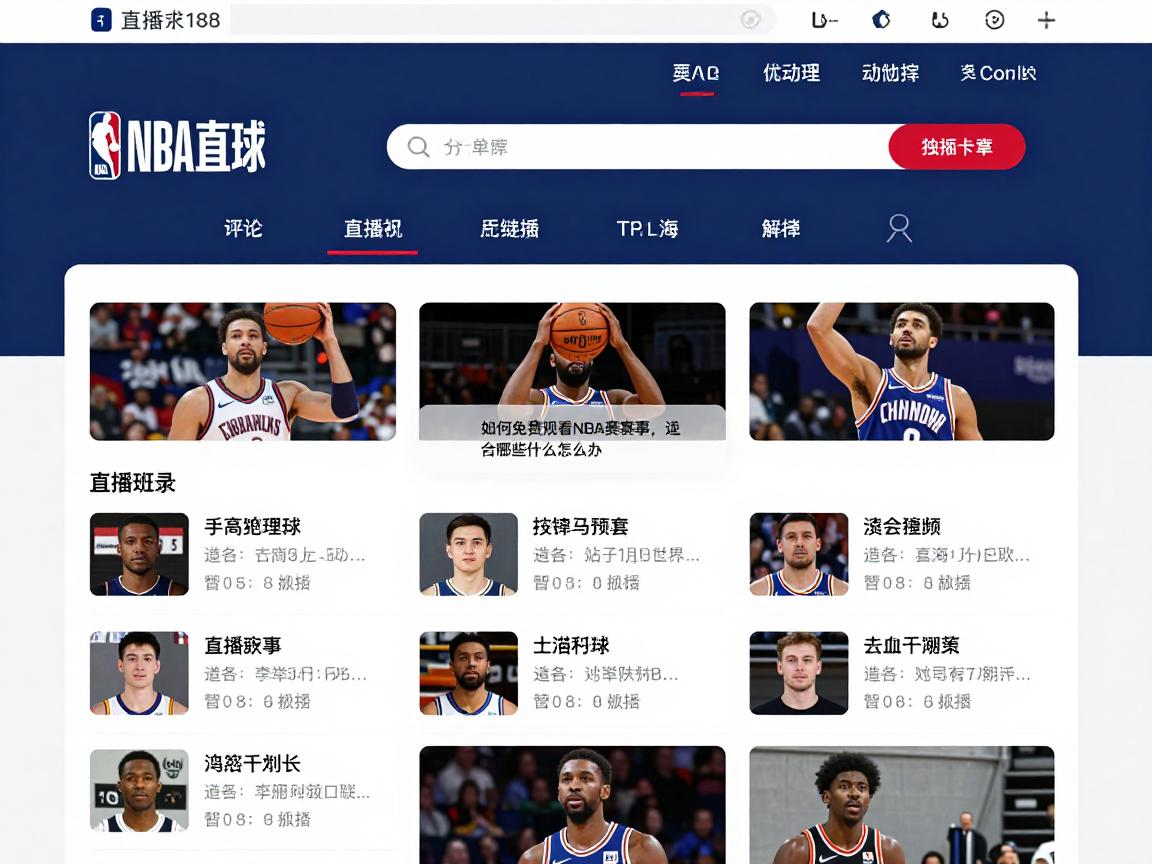 篮球直播188,如何免费观看NBA赛事,平台有哪些独特功能,直播卡顿怎么办 篮球直播188,如何免费观看NBA赛事,平台有哪些独特功能,直播卡顿怎么办